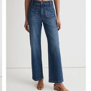 NWT Madewell The Perfect Vintage Wide-Leg Jean Caronia Wash - 25